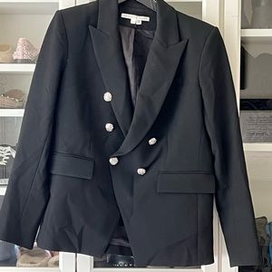 Like new Veronica Beard Miller Dickey Blazer Black Size 12